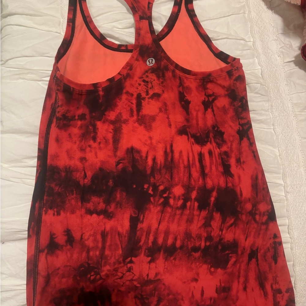 Lululemon Game Day Tie Dye Nulu Racerback Tank